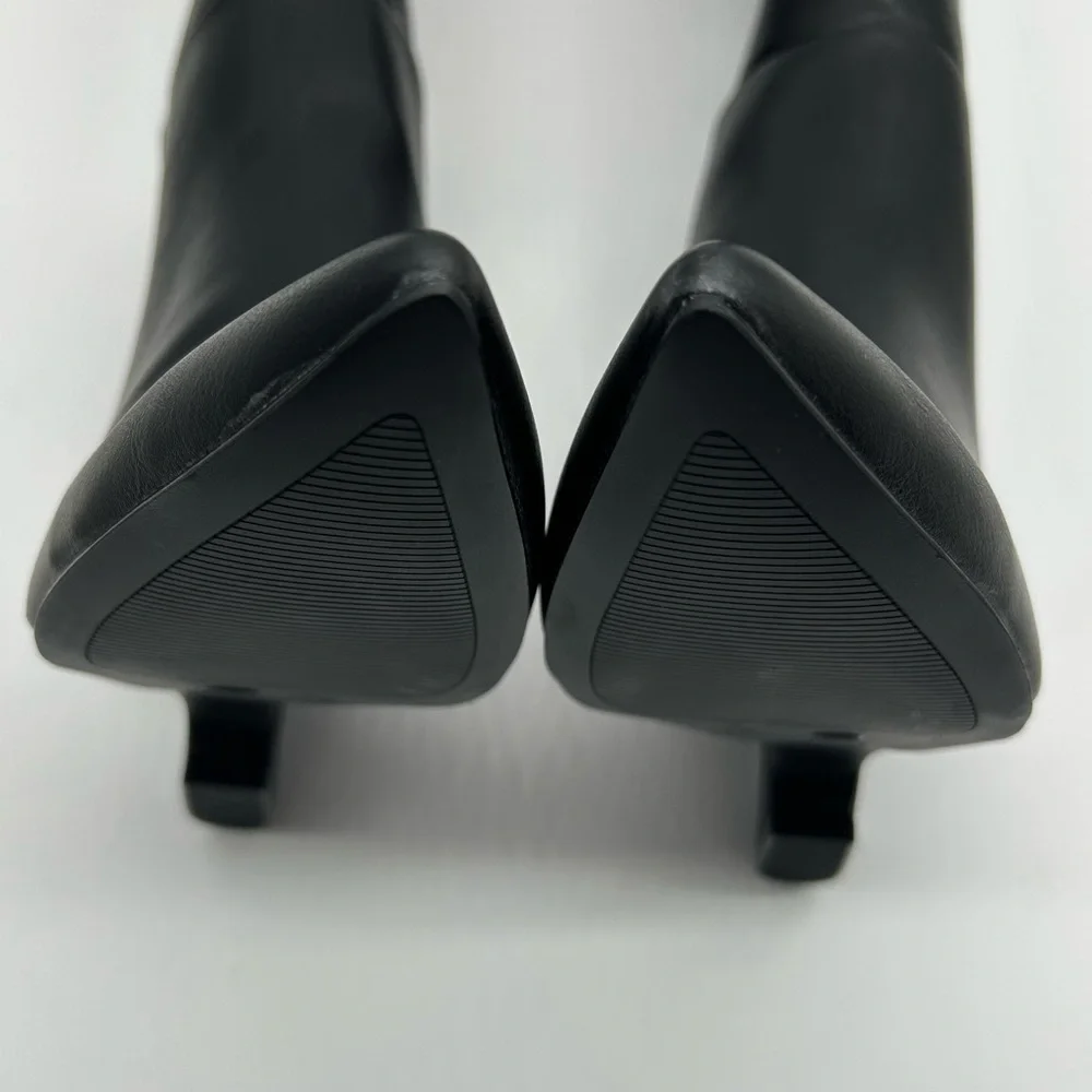 Worthington Wor Shari Vegan Black Knee-High Boots | Size 6.5M | New in Box